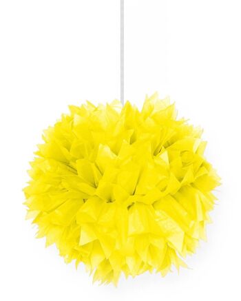 Pompon jaune 30cm 1