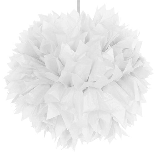 Pompom wit 30cm