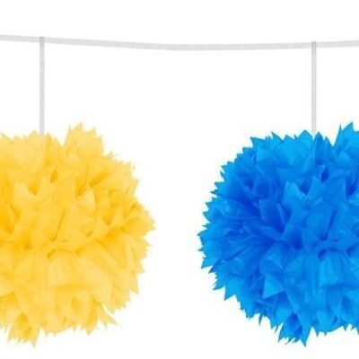 Multicolored Pompom Garland - 3 meters