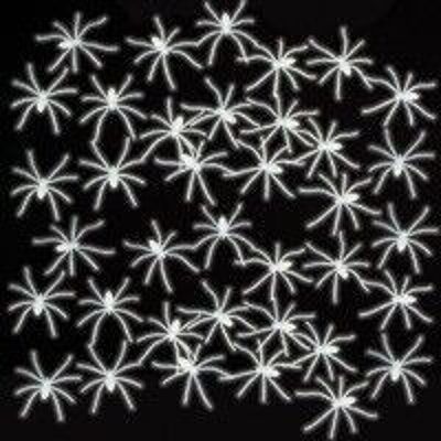 Glow in the Dark Spiders - 50 pezzi