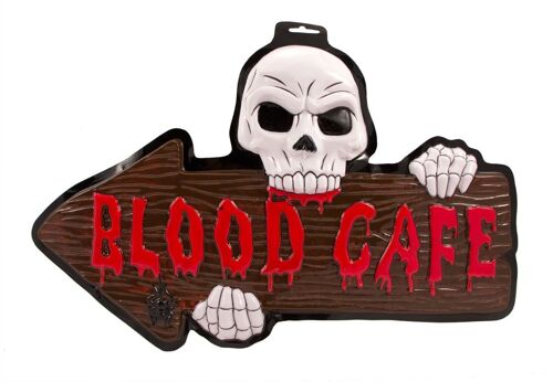 3D Deurbord Blood Cafe Halloween