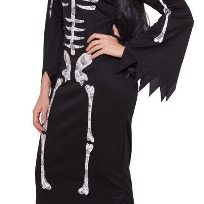Skeleton Dress Black Women S-M