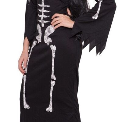 Vestido Skeleton Negro Mujer L-XL