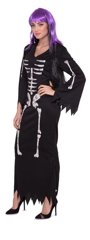 Robe Squelette Noir Femme L-XL 1
