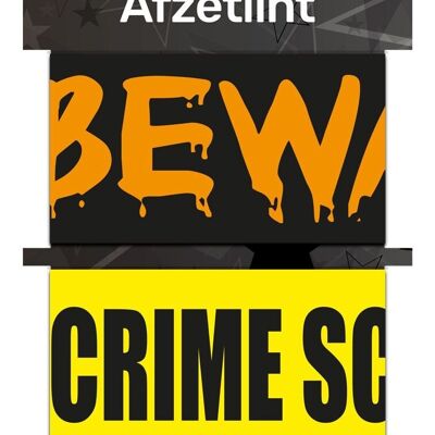 Markeerlinten Crime scene-Beware-Zombie zone - 3 stuks