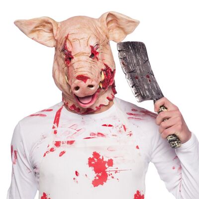 Horror-Schwein-Maske aus Latex