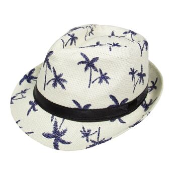 Chapeau Trilby Été Palmiers 2