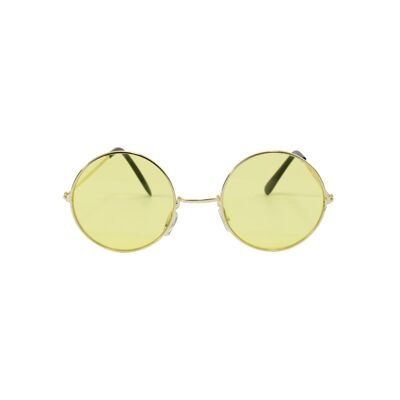 Hippie-Brille mit gelben Gläsern