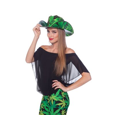 Sombrero de vaquero de cartón Weed