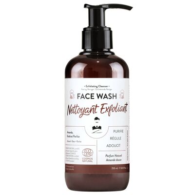 FACE WASH - Jabón facial exfoliante natural para hombres
