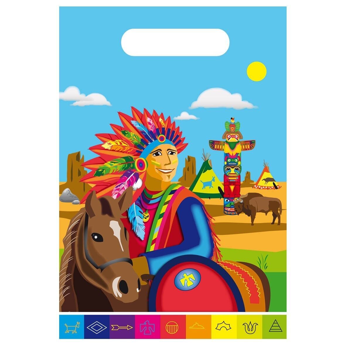 Sacchetti per feste indiani per feste - 8 pezzi