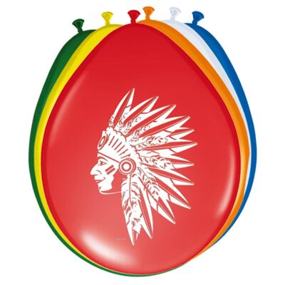 Ballons de Fête Indiens - 8 pièces