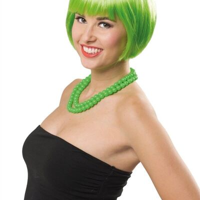 Bob wig neon green