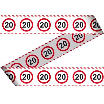 Nastro barriera per segnaletica stradale 20 anni - 15 metri
