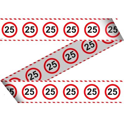 25 Years Traffic Sign Barrier Tape - 15 meters