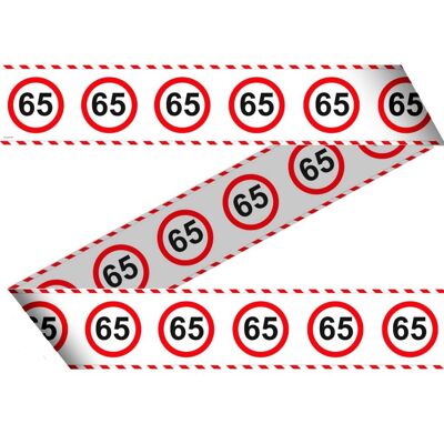 65 Years Traffic Sign Barrier Tape - 15 meters