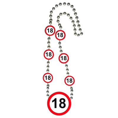 18 Years Traffic Sign Necklace