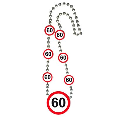 60 years Traffic Sign Necklace