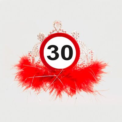 30 Jahre Straßenschild Tiara
