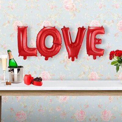 Romantisches Folienballon-Set LOVE