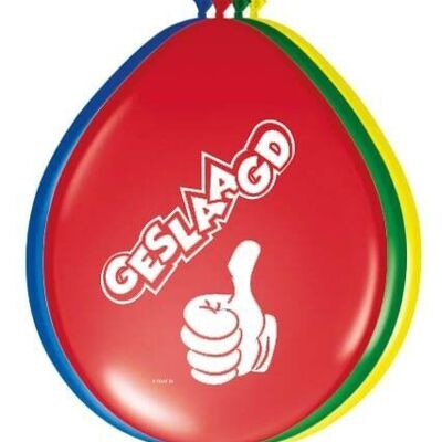 Geslaagd Ballonnen 30cm - 8 stuks