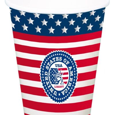 USA Party Cups 700ml - 8 pieces