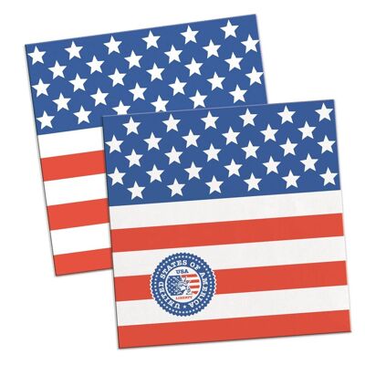 USA Partyservietten 25x25cm - 20 Stück