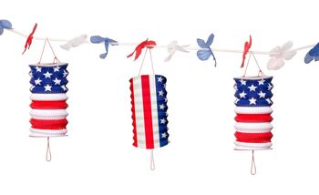 Guirlandes de lanternes de fête USA 3,6 mtr 1