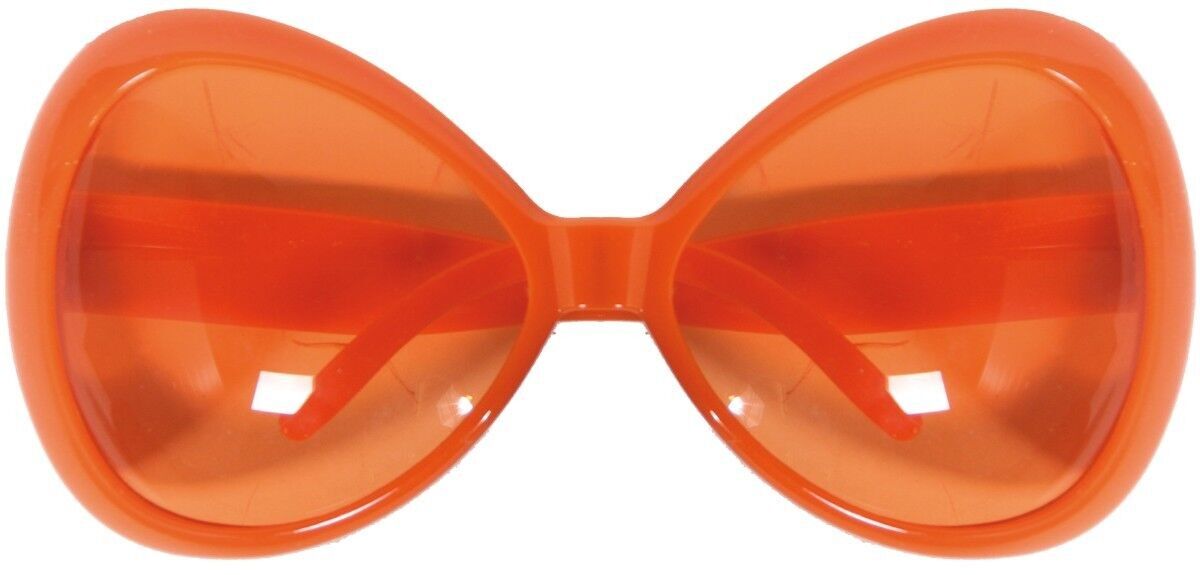 Übergroße orangefarbene Gläser