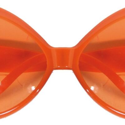 Übergroße orangefarbene Gläser