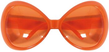 Lunettes orange oversize 2