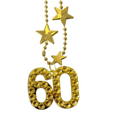 Goldfarbene Halskette 60 Jahre