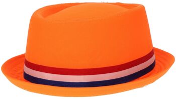 Chapeau Pork Pie Orange 1