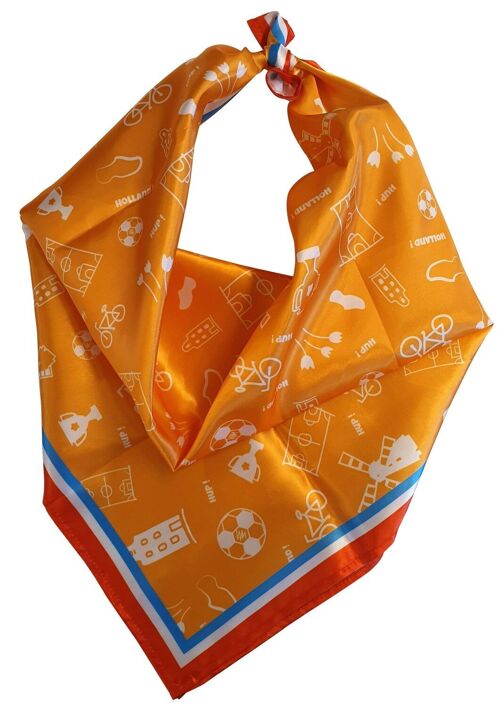 Sjaal Oranje Dames - 70x70cm