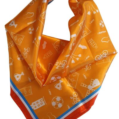 Scarf Orange Women - 70x70cm