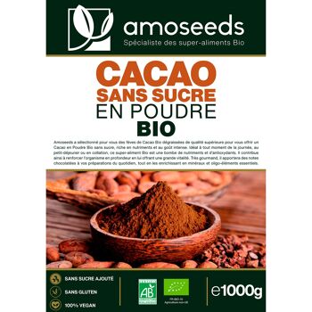 Cacao Sans Sucre en Poudre Bio 1KG 4