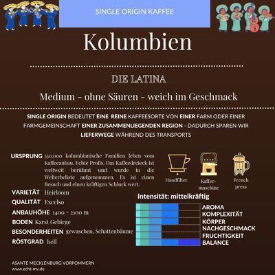 Kolumbien - medium - 250g