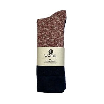 Chaussettes en coton de hauteur classique - Vintage 2-Pack Navy 2