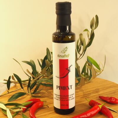 Mit Chili angereichertes Olivenöl - 250 ml