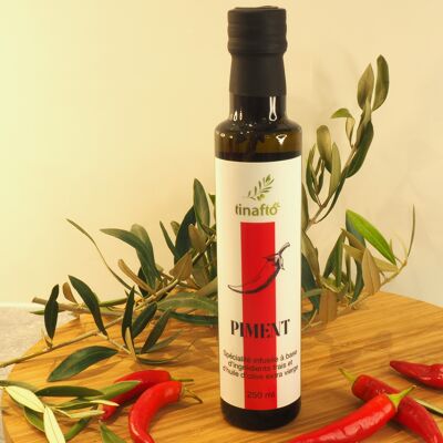 Mit Chili angereichertes Olivenöl - 250 ml