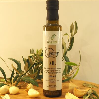 Mit Knoblauch angereichertes Olivenöl - 250 ml