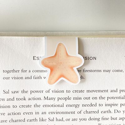 Starfish Magnetic Bookmark | Cute Summer Stationery | Page Marker