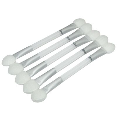 Double applicator, clear glass, pack of 5, length: 8 cm