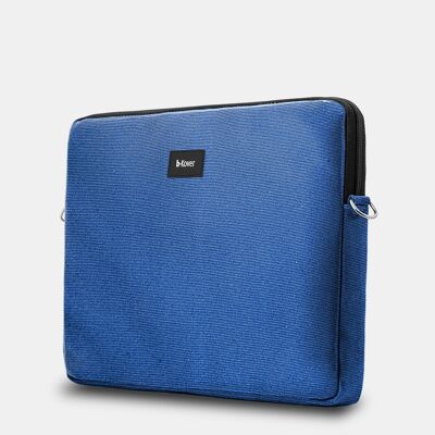 Custodia per laptop da 13 pollici Cotone riciclato Ocean Blue