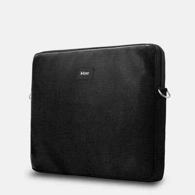 13 Inch Laptop Sleeve Recycled Cotton Black