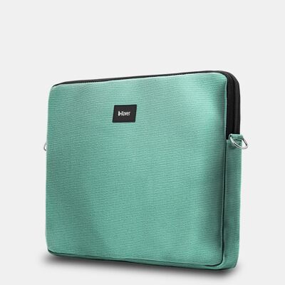 Turquoise Recycled Cotton 13-inch laptop sleeve