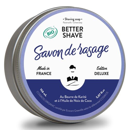 BETTER-SHAVE - Savon de Rasage Traditionnel Bio