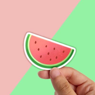 Watermelon Waterproof Vinyl Sticker, Summer Stationery,