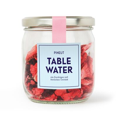 Tafelwasser | Glas | Erdbeer-Hibiskus