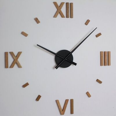 en bois de chêne : HolzKaspero Kasper'o'clock - l'horloge murale spéciale - or